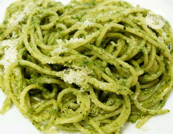 spaghetti al pesto